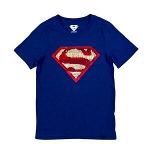 Like New Superman Flip Sequence T Shirt Size 6